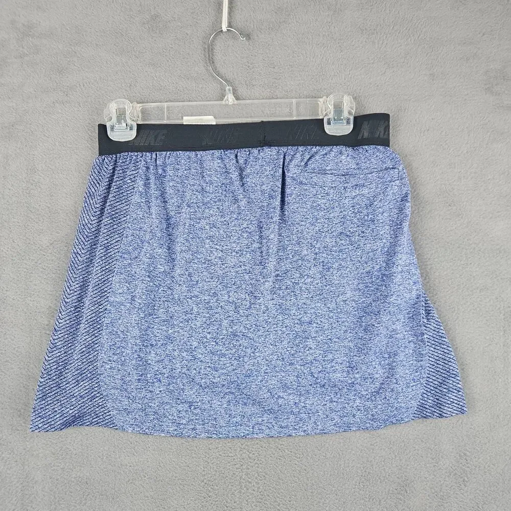 Nike Golf Dri Fit Skort Womens Size Medium Stretch Blue Heather Tennis Preppy - Picture 5 of 9